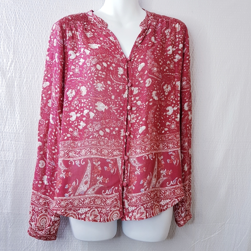 LUCKY BRAND WOMENS LONG SLEEVE SHIRT SIZE SP